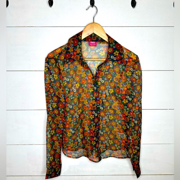 Unique Vintage Tops - Unique Vintage x Barbie Sheer Top - Size Small